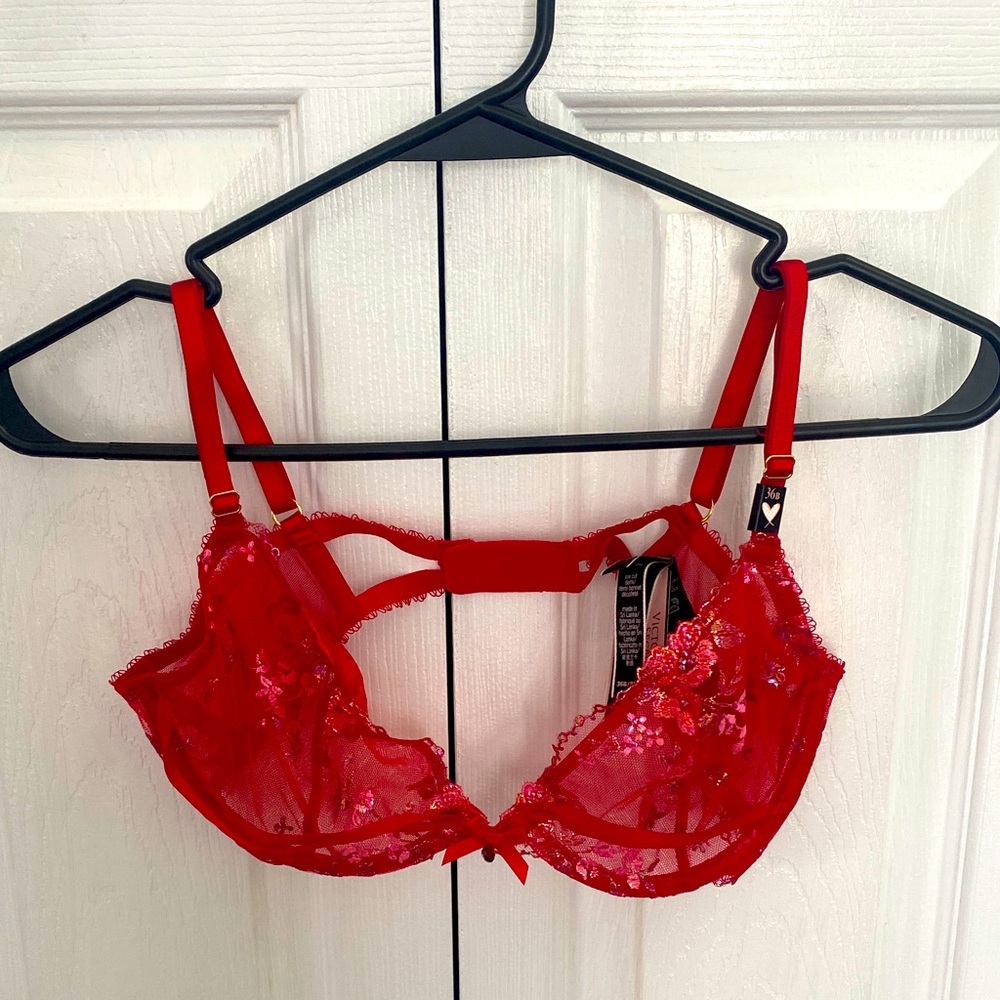 Victoria Secret Red Lace Bra